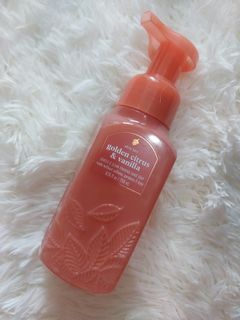 Authentic Bath & Body Works Golden Citrus & Vanilla Foaming Hand Soap