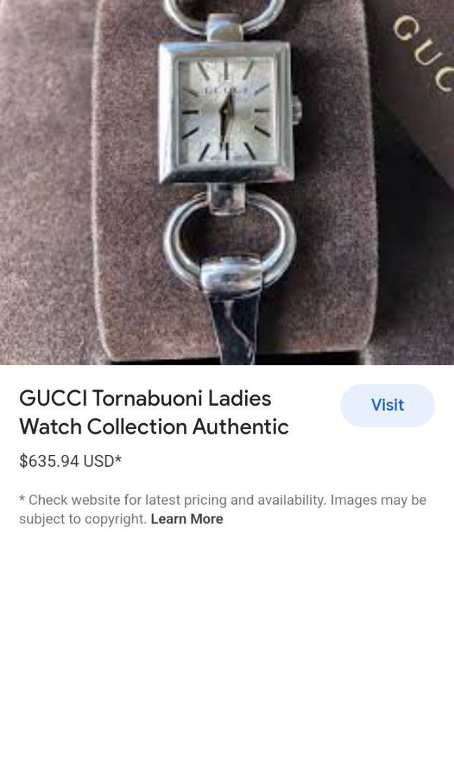Authentic Gucci SS 120 Tornabuoni watch