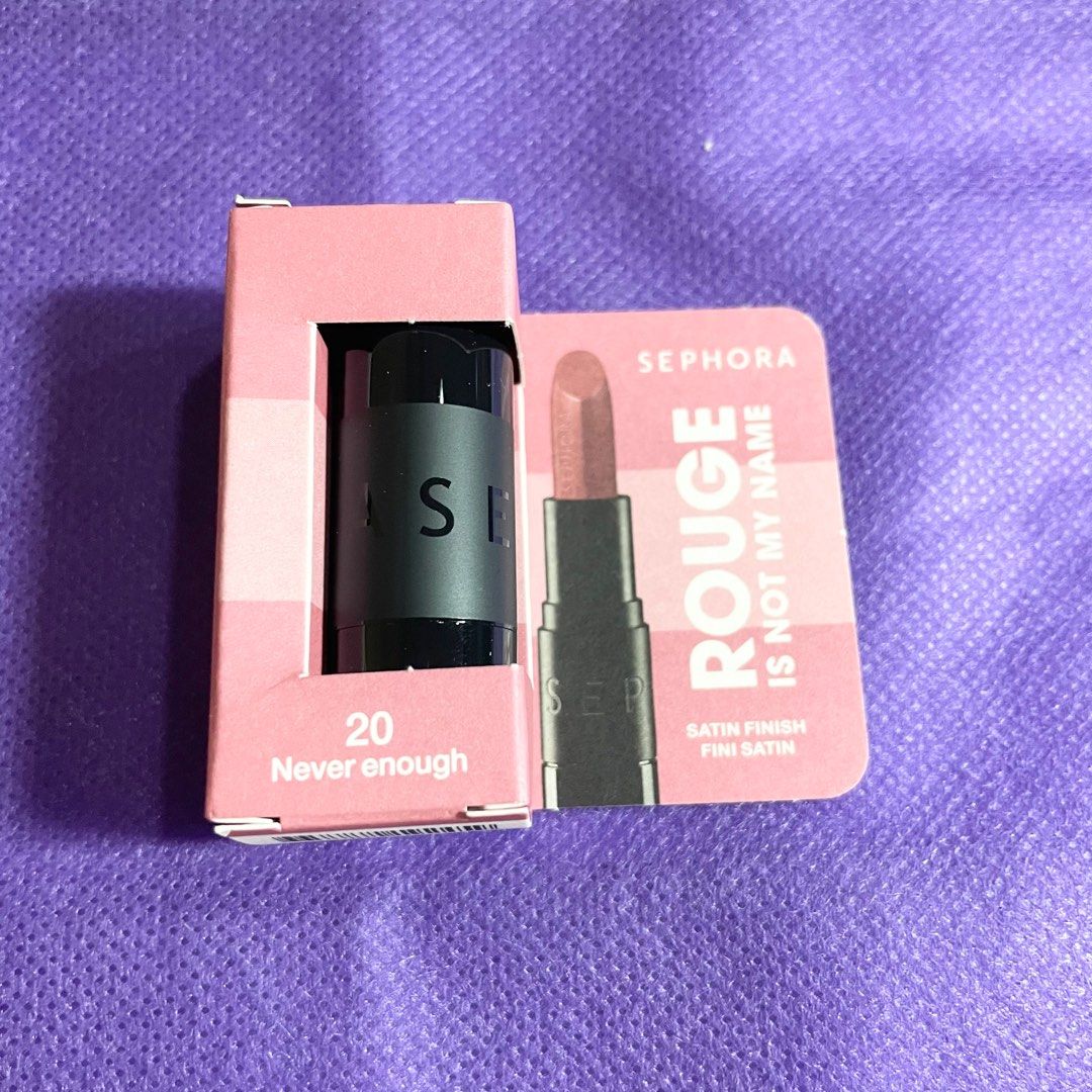 AUTHENTIC Sephora rouge is not my name lipstick shade never enough