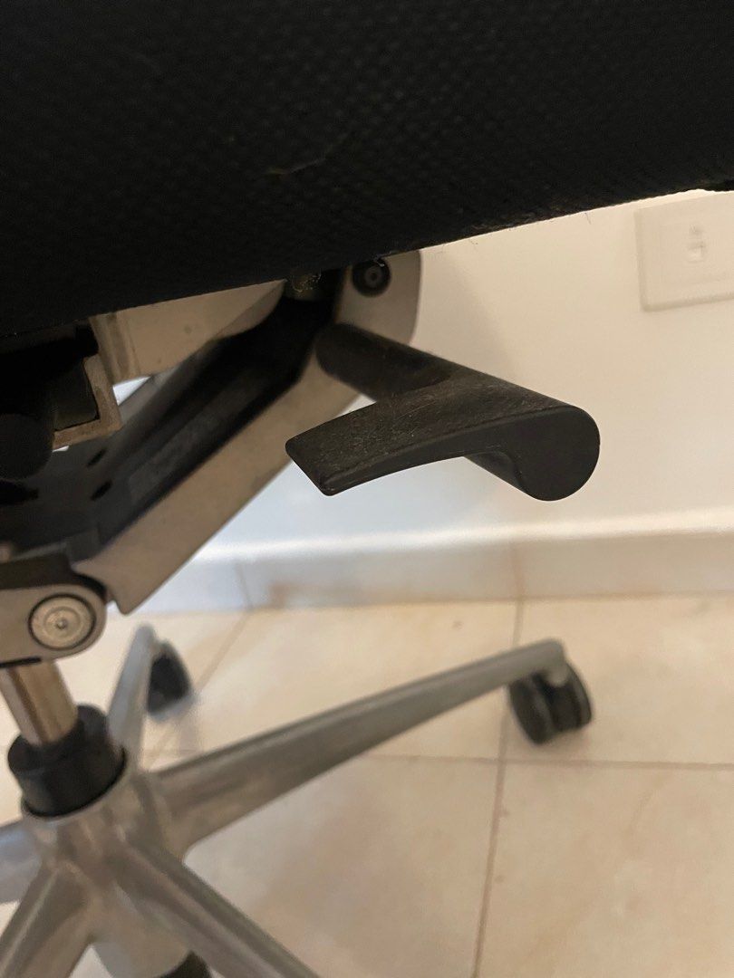 Authentic Vitra Office Chair in black, Furniture & Home Living