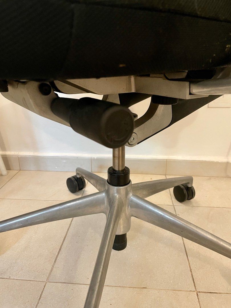 Authentic Vitra Office Chair in black, Furniture & Home Living