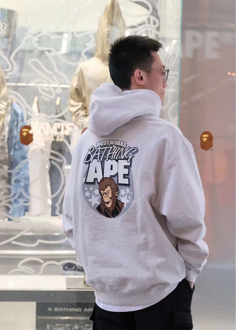 BAPE APE RELAXED FIT PULLOVER HOODIE