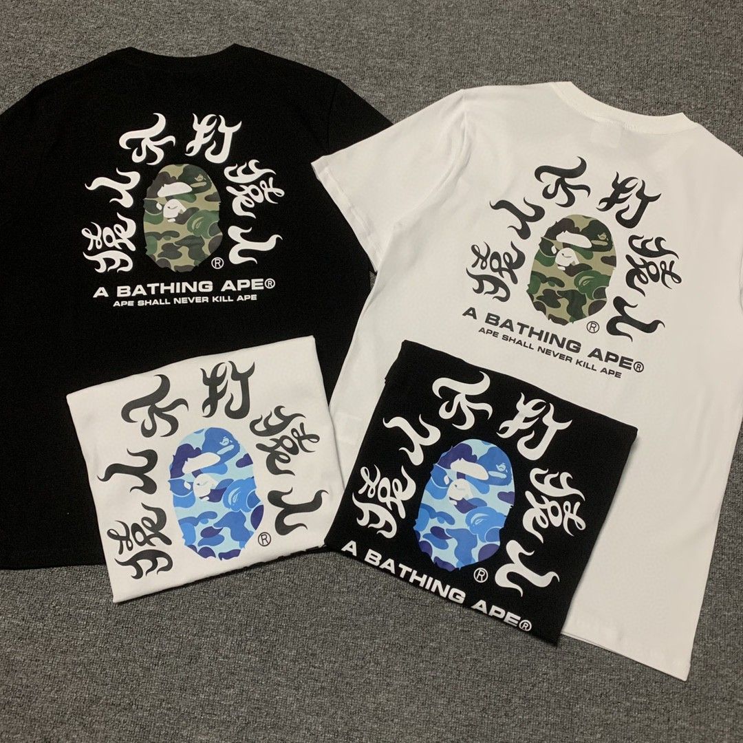 レア 90s a bathing ape 猿人不打猿人 tee 初期タグ-