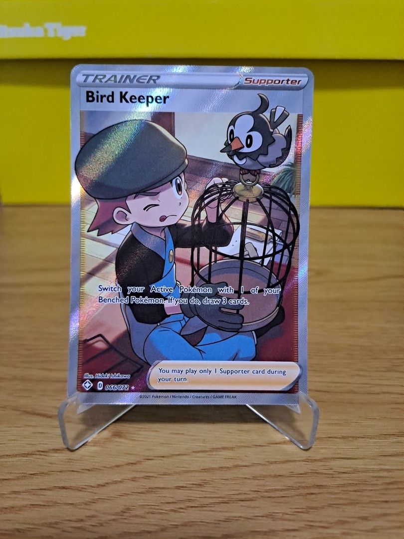 Bird Keeper FA Full Art Pokemon Card, Hobbies & Toys, Toys & Games on Carousell