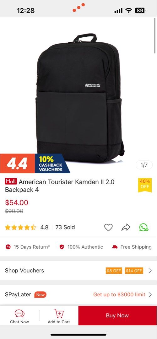 BNWT American Tourister Kamden II 2.0 Backpack 4