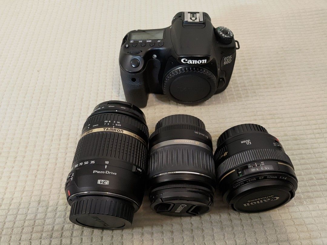 Canon EOS 60D +5 lens, 攝影器材, 相機- Carousell