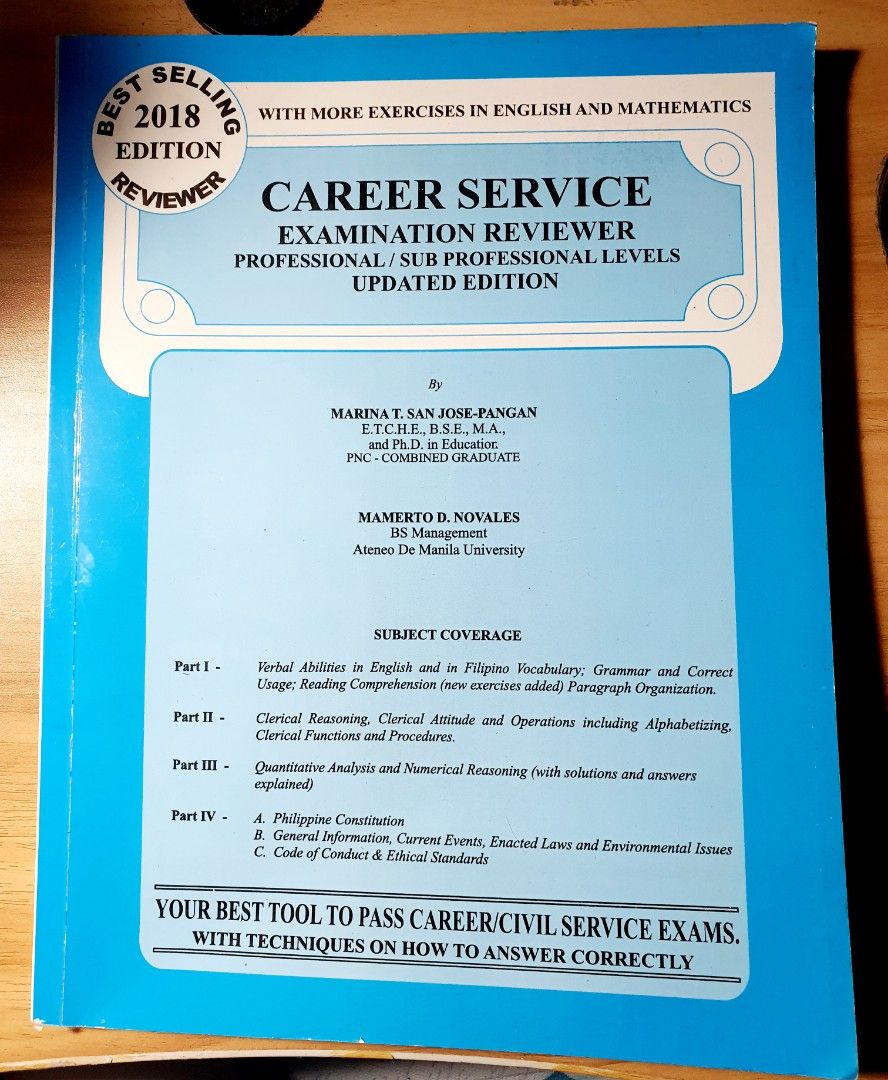 Career service examination reviewer CSC, Hobbies & Toys, Books