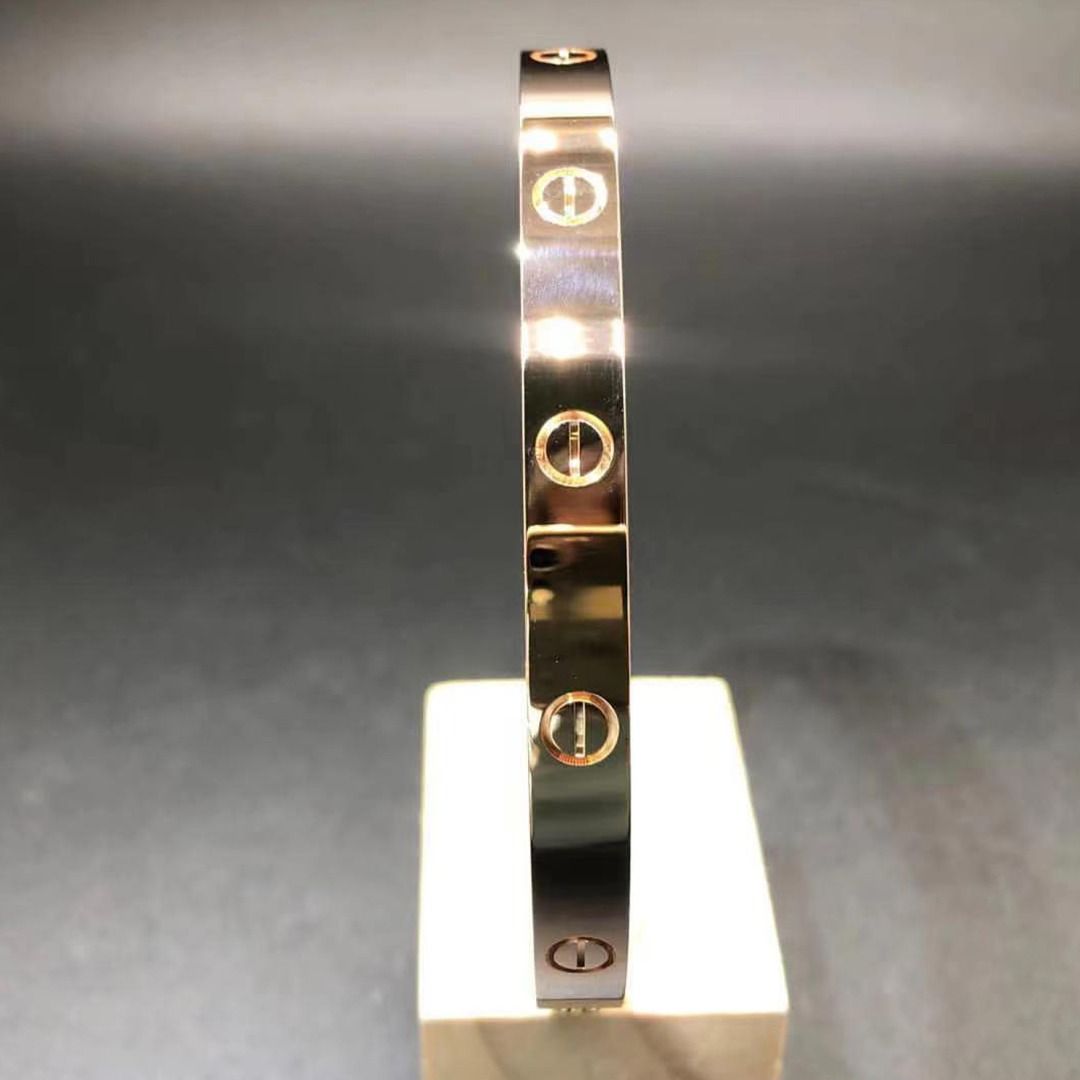 Cartier Solid 18K Rose Gold Love Bangle Bracelet B6035617 Luxury