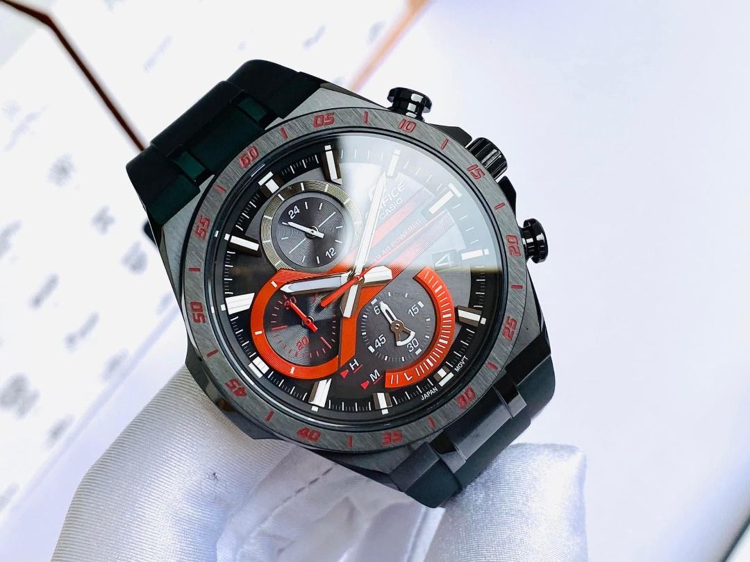 Casio edifice cheap solar powered chronograph