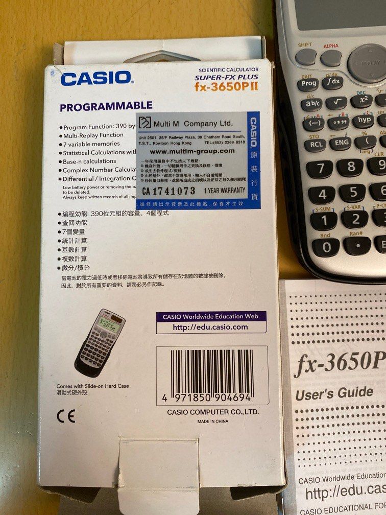 Casio Fx3650PII Carousell