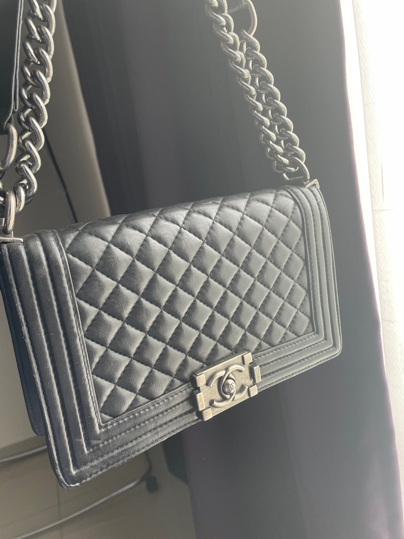 Chanel layboy two way bag, Luxury, Bags & Wallets on Carousell