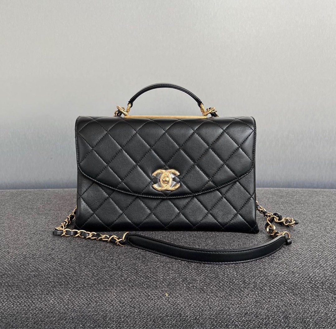 Chanel Trendy CC Top Handle, Luxury, Bags & Wallets on Carousell