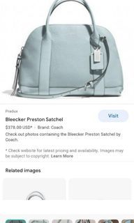 coach authentic bleecker preston satchel