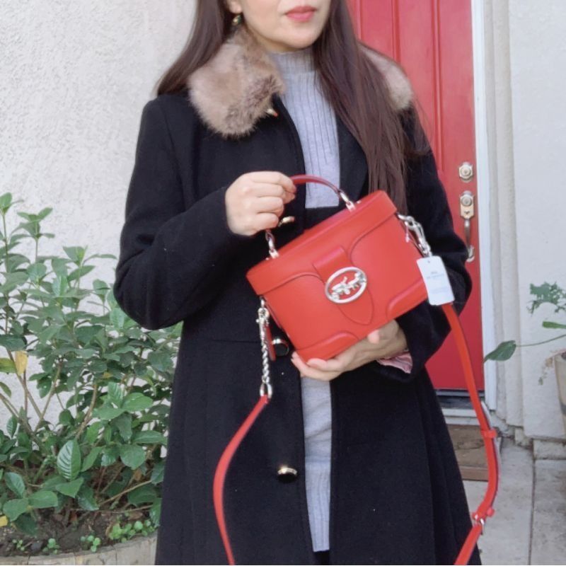 Coach Georgie Gem Crossbody In Blocked Signature Canvas Refined