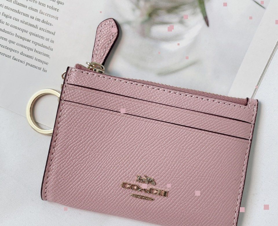 Coach pink card holder, Women's Fashion, Bags & Wallets, Wallets & Card  holders on Carousell