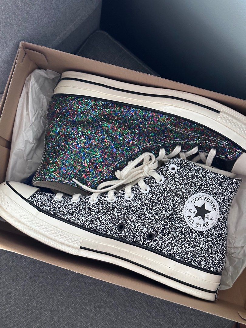 Converse x jw anderson glitter chuck 70 high top hotsell