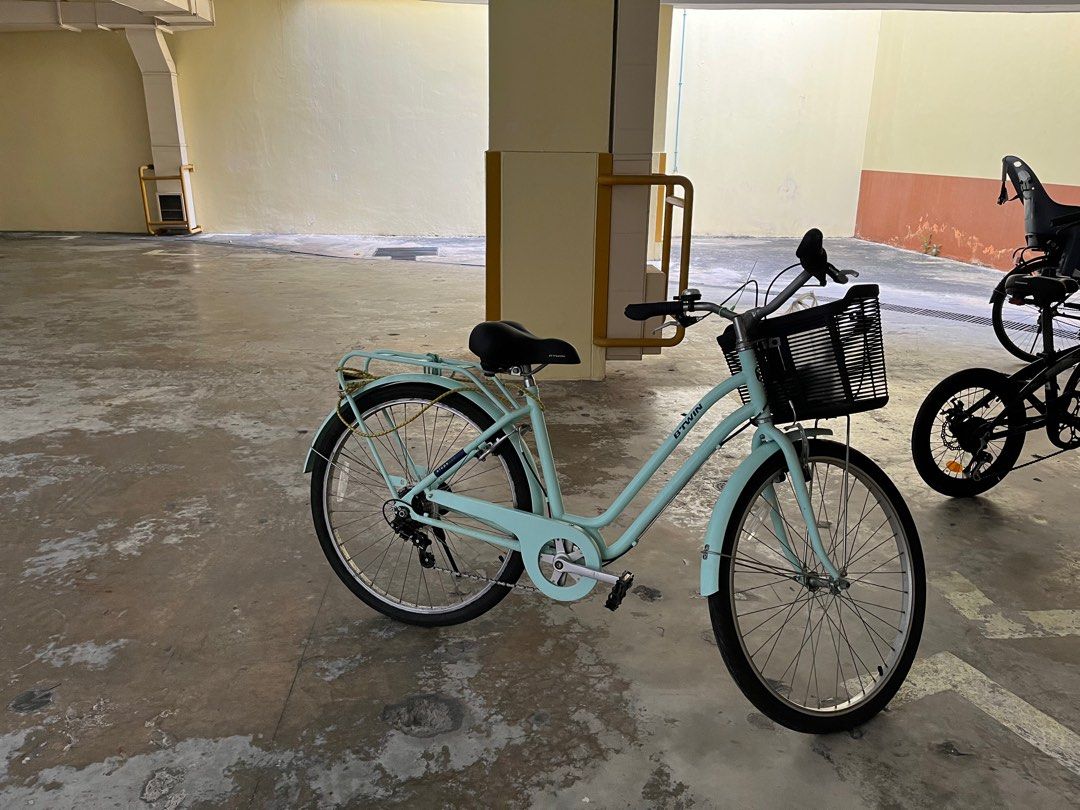 Elops 120 city bike acid green online