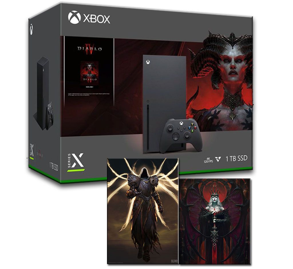 Diablo Iv Xbox Series X Console Bundle Video Gaming Video Game