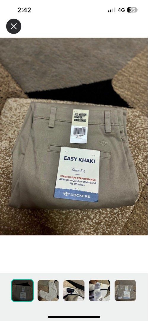 Easy khaki slim tapered fit hot sale