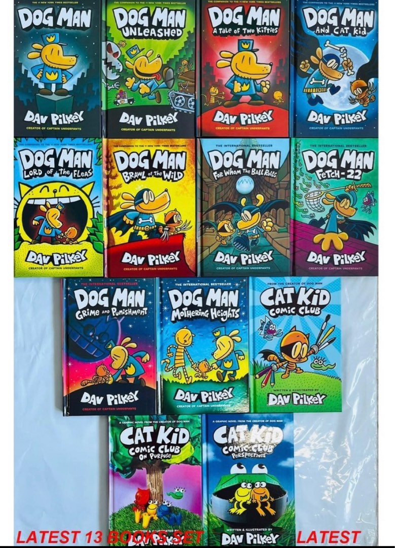 Dog Man books collection by Dav Pilkey, Hobbies & Toys, Books
