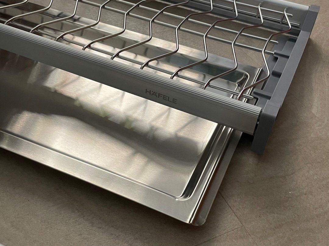 Double tier dish rack Hafele kitchen drying rack, Furniture