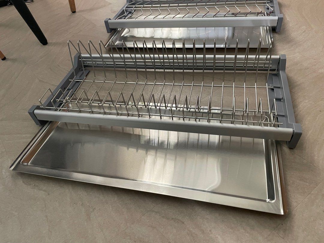 Double tier dish rack Hafele kitchen drying rack, Furniture