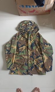 ECWCS Woodland Millitary Parka Jacket, Fesyen Pria, Pakaian , Baju