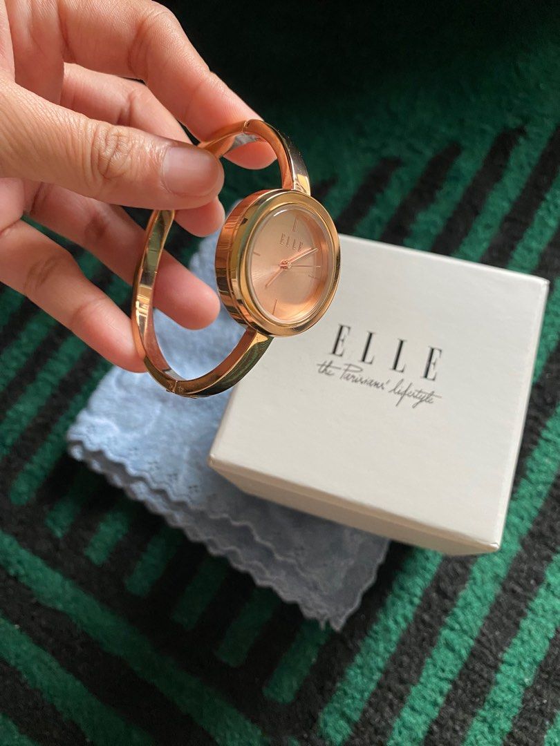 Elle rose gold watch deals