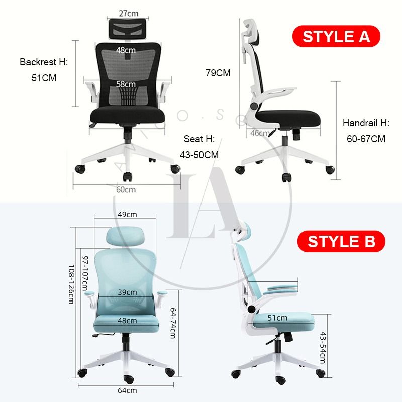 Ergonomic Office Chair Computer Chair Mesh Office Chair with Lumbar