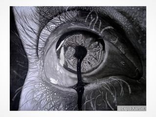 Fallin Gummy-(23)”-  Charcoal an’ Graphite on Paper.