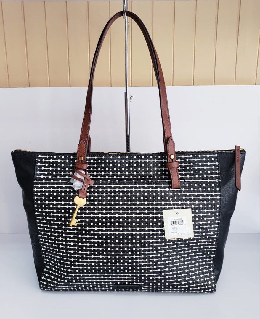 Fossil rachel tote stripe new arrivals