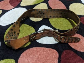 Gap Studded Genuine Leather belt boho gypsy punk gothic