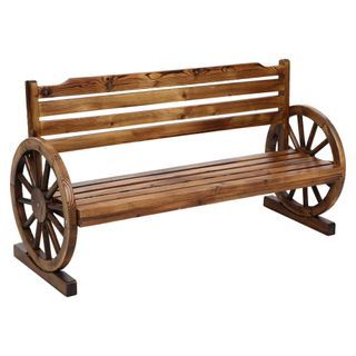 Gardeon Garden Bench Wooden Wagon Chair 3 Seat
