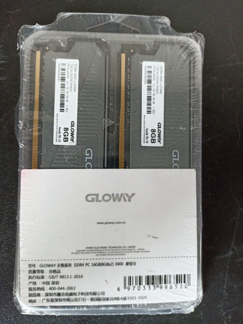 Glowy DDR4 3000 U-Dimm 8GB x2, Computers & Tech, Parts & Accessories ...