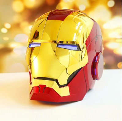 AUTOKING Iron Man MK5 1:1 Life-Size Helmet - Wearable Voice-Controlled Cosplay Prop, Alloy Material