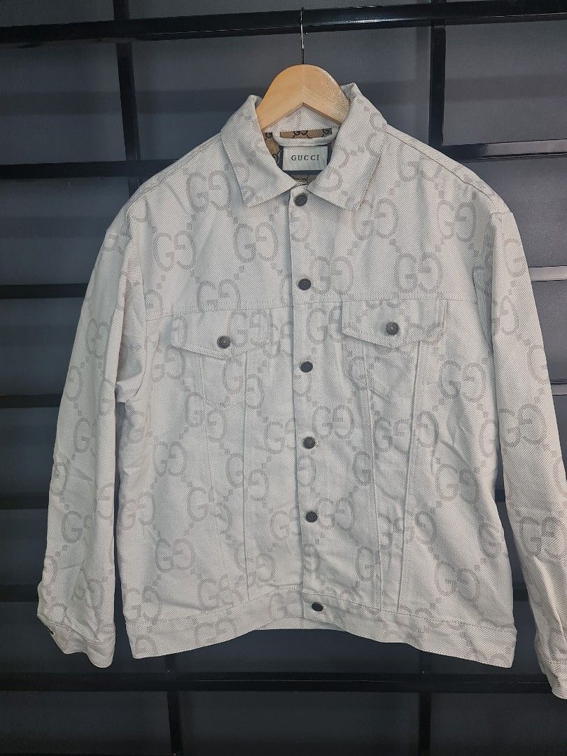 Gucci white deals denim jacket