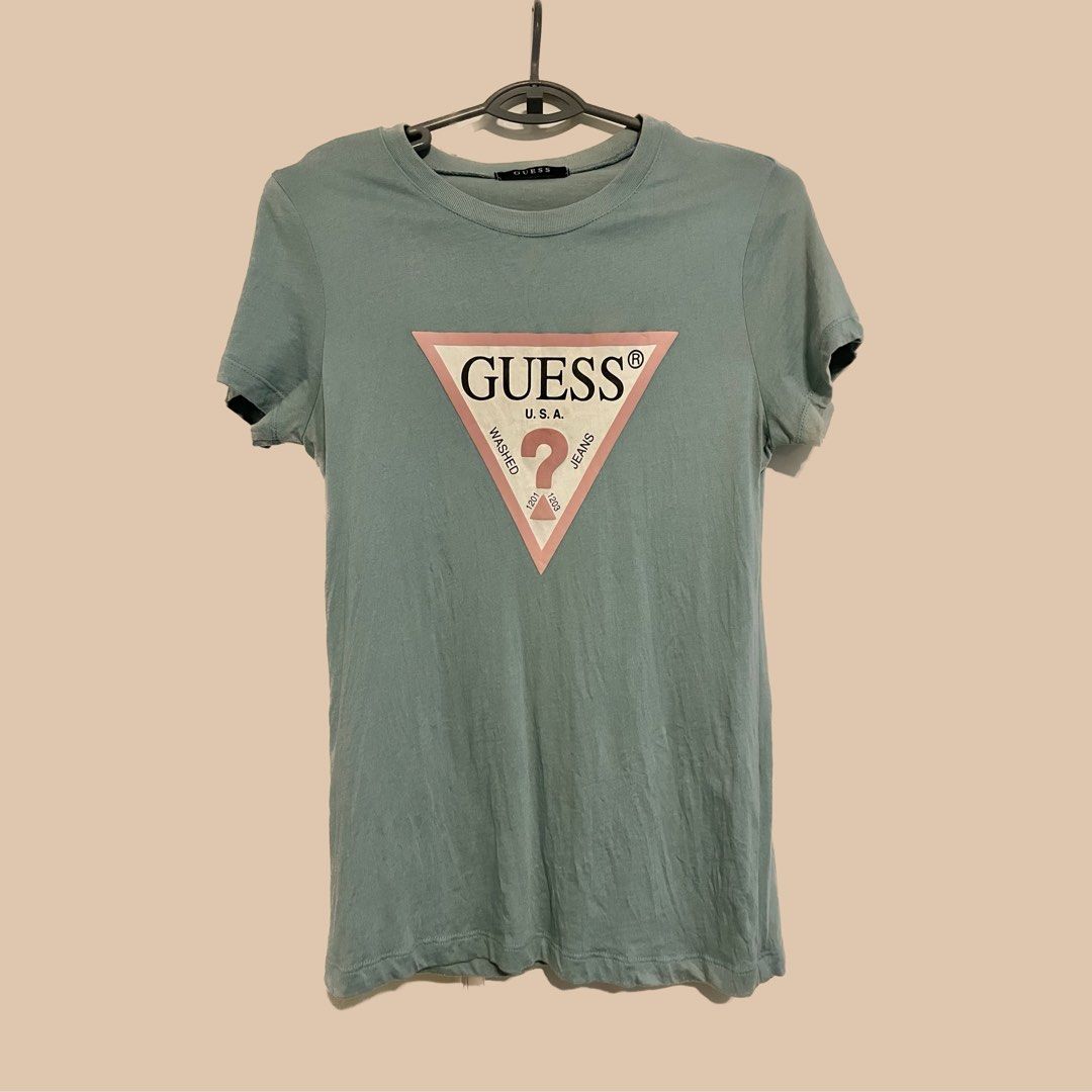 Baby blue guess shirt discount