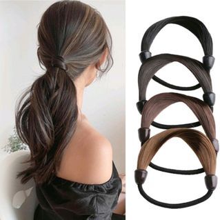 Hair Tie (fake hair) natural black