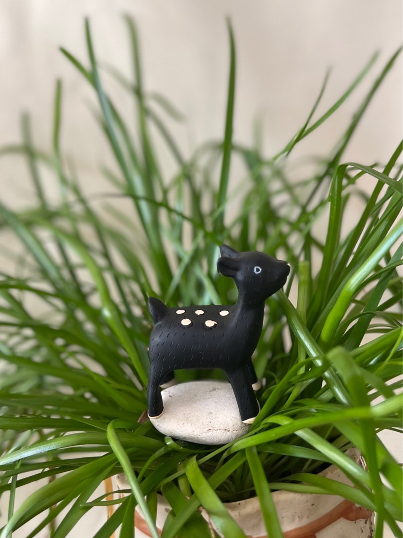 Handmade animal wooden Deer Japanese inspired design, Furniture & Home