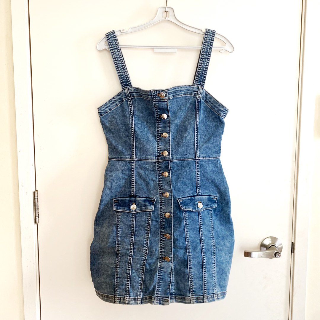 Denim dress h&m cheap