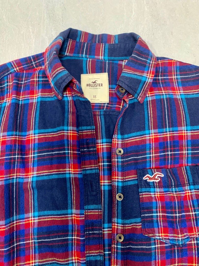 Checkered online hollister shirt