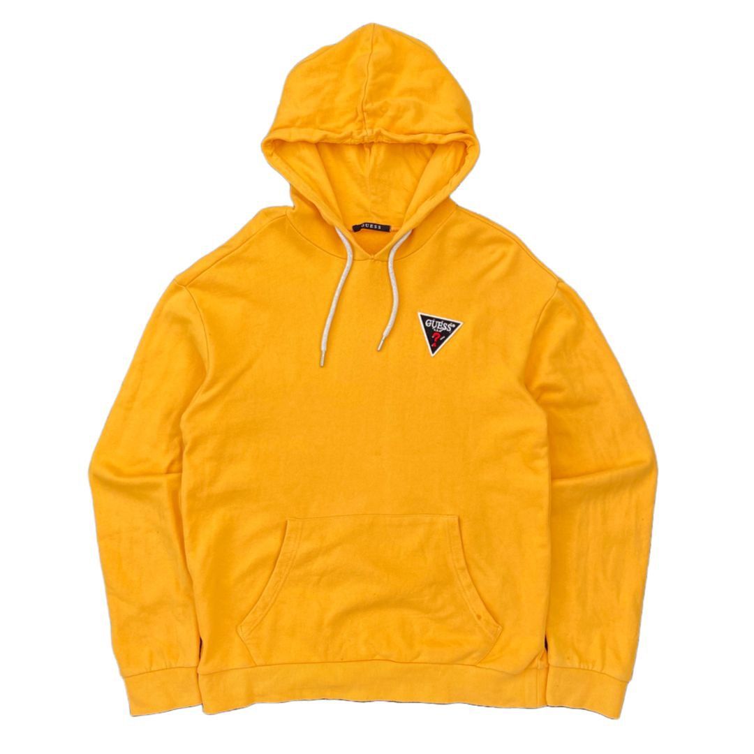 Yellow guess hoodie outlet