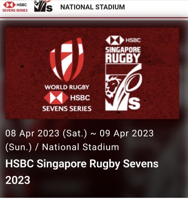HSBC Singapore Rugby Sevens Ticket, Tickets & Vouchers, Event Tickets