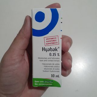 Hyabak 0.15% 10ml. (brand new & sealed) [2pcs. STILL AVAILABLE] Moisturizes and lubricates eyes and contact lenses.