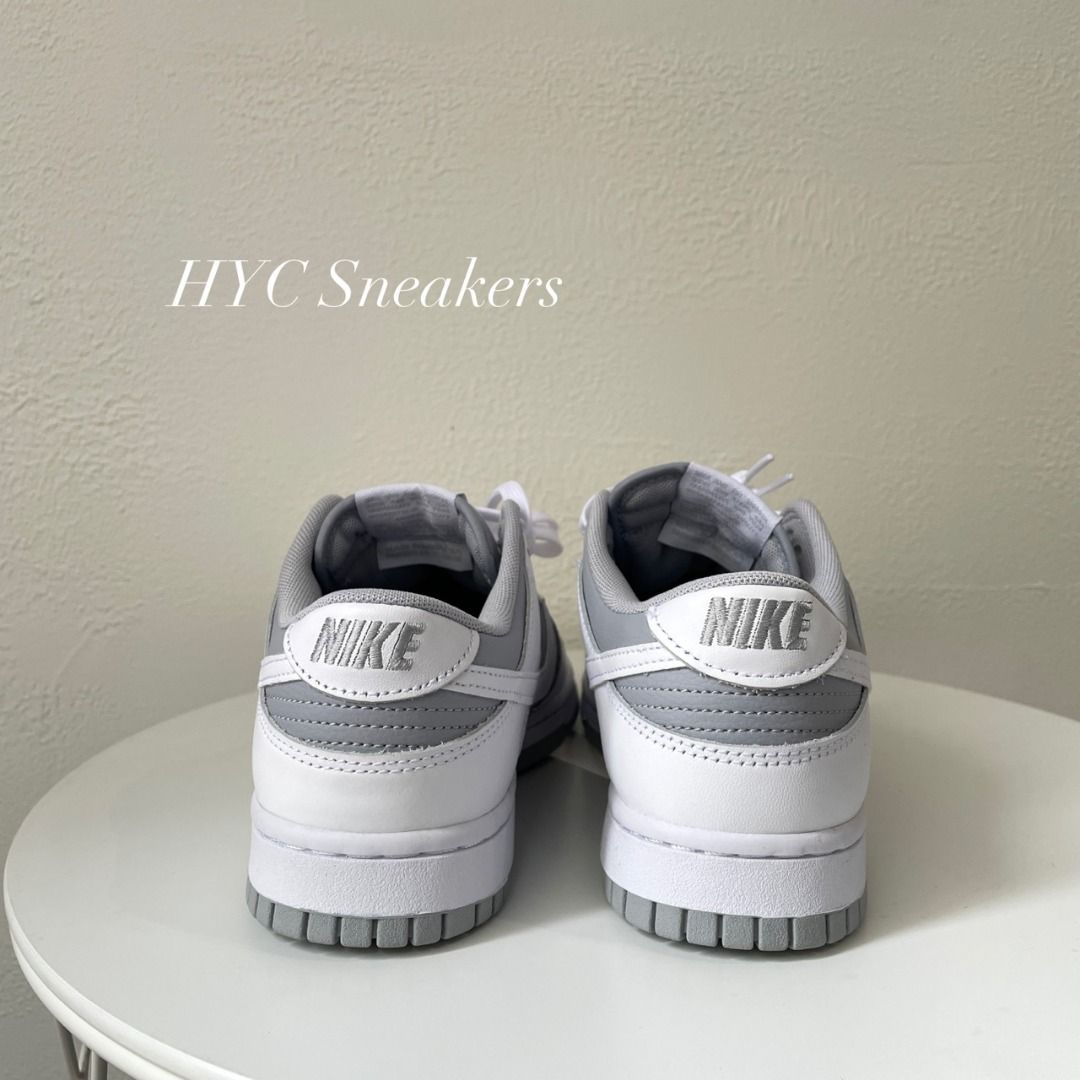 HYC] 全新現貨NIKE DUNK LOW WHITE GREY 反轉灰白極簡灰白低飽和煙灰