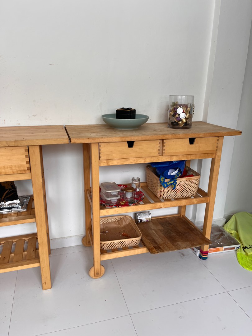 Ikea kitchen trolley island, Furniture & Home Living, Furniture