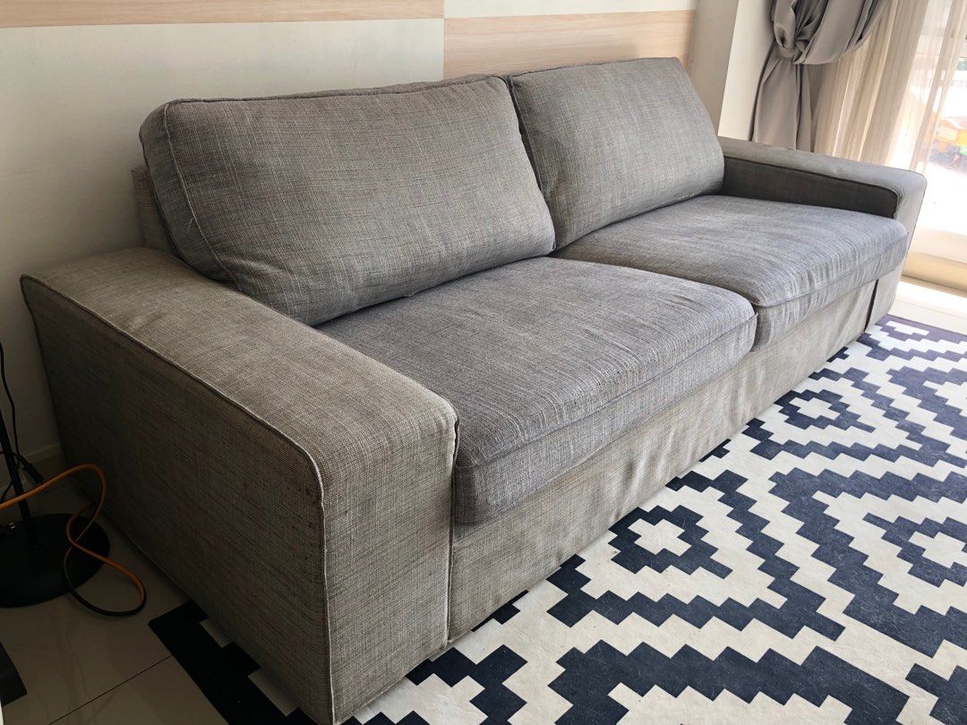 Ikea Kivik Fabric 3 seaters size sofa, Furniture & Home Living