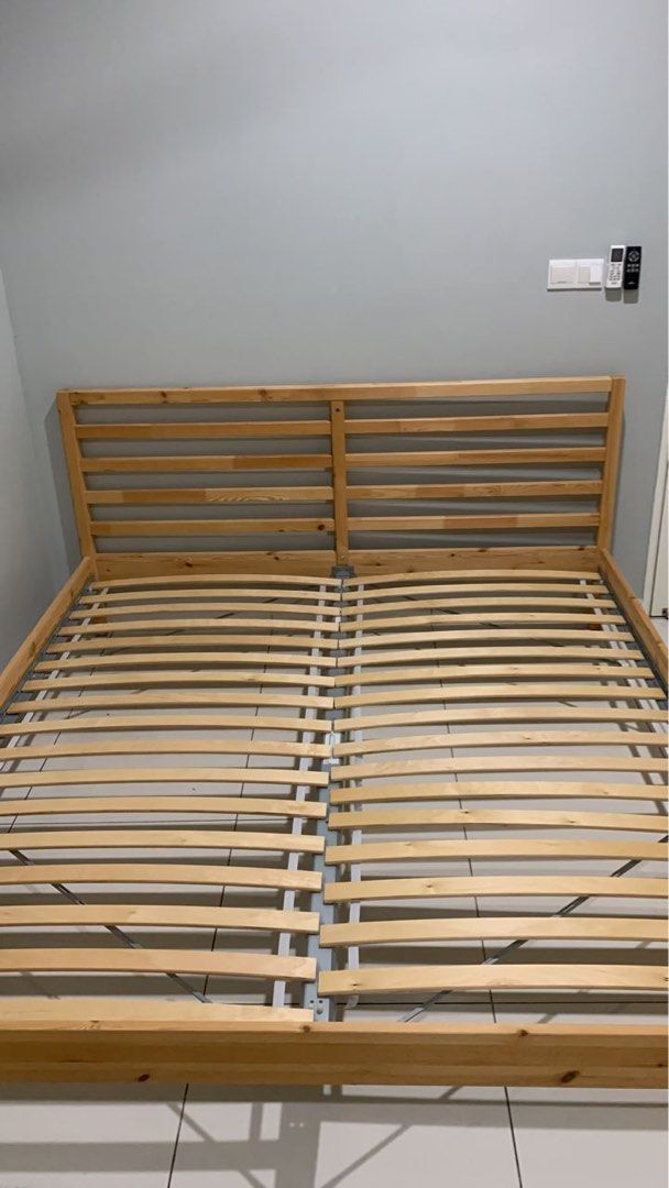 Ikea Tarva King size bed frame New, Furniture & Home Living, Furniture