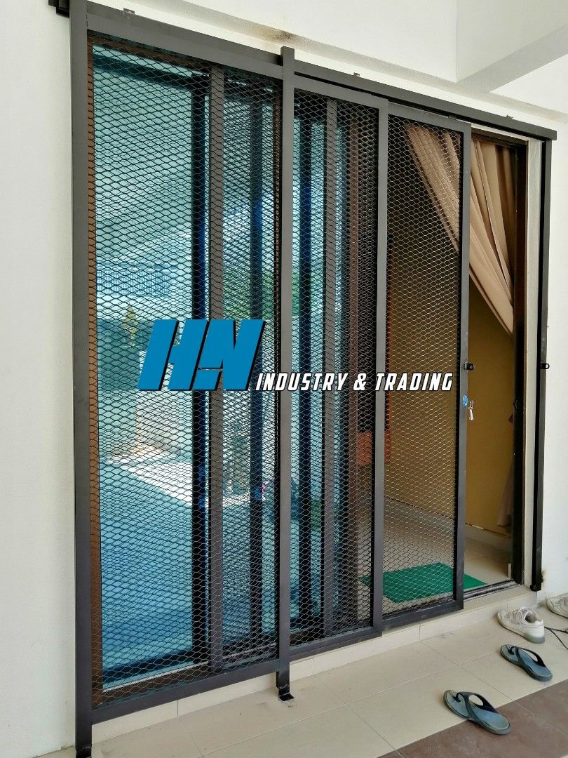 Industrial Design Sliding Door Grill And Door, Furniture & Home Living