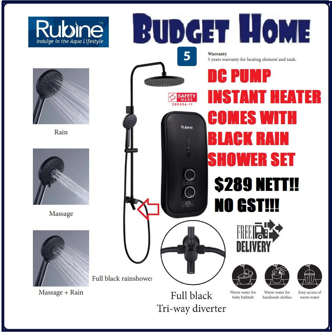 Instant Heater Rubine Water Heater Made In Rubine BOW Series